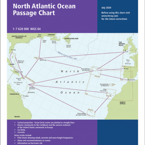 100 North Atlantic Ocean Passage Chart