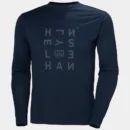 Helly Hansen Skog Graphic LS Tee - 597 Navy