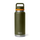 Yeti Rambler 36 oz (1 L) Bottle - Olive/ King Crab Orange